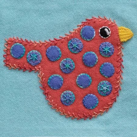 Sue Spargo Polka Dot Bird Colorway 4
