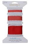 Crocheted Edge Trim Red