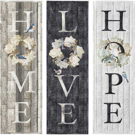 Home, Love, Hope Quilt Kit, pattern included