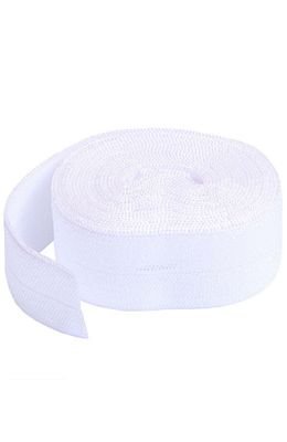 Fold-over Elastic White