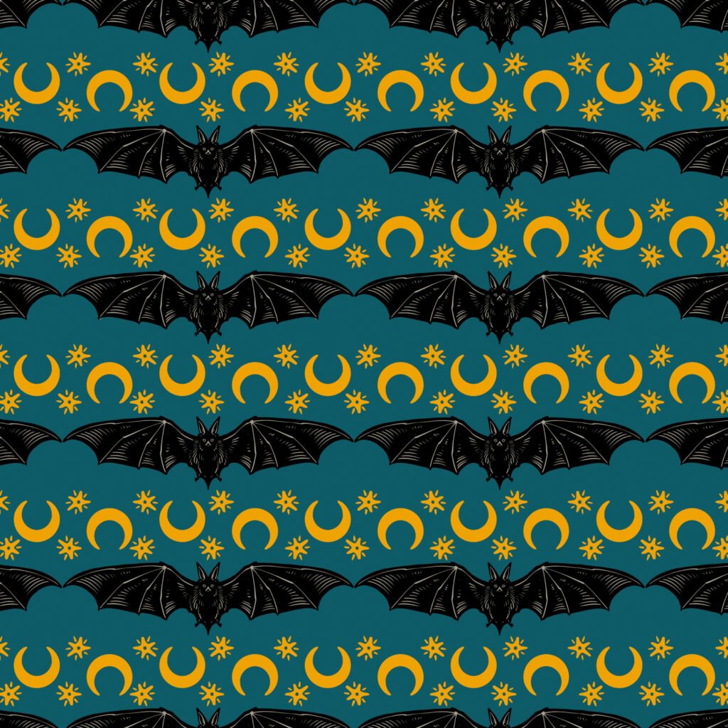 Cosmic Stripe - Turquoise || Storybook Halloween