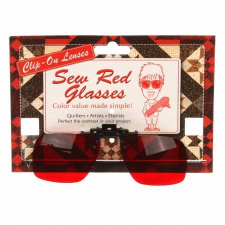*Sew Red Glasses Clip Ons