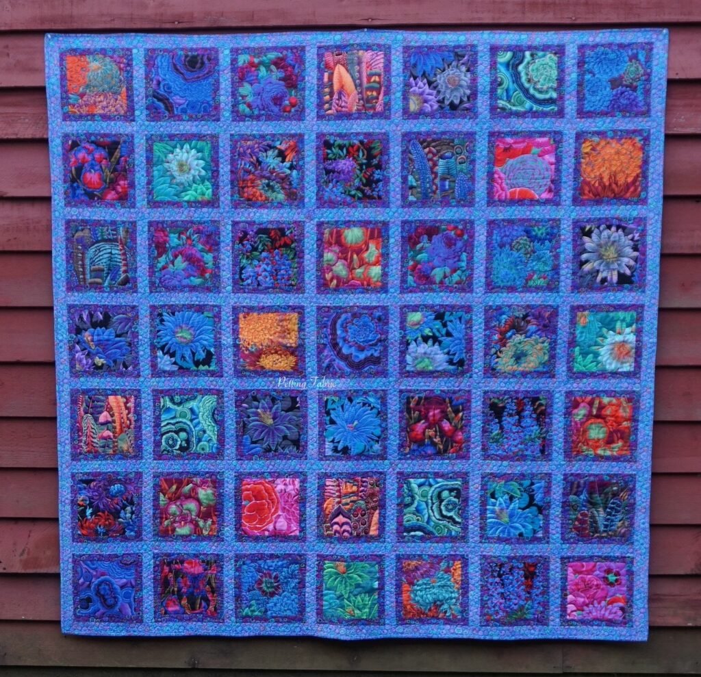 KFC Jewel Frame Quilt Kit - Blue