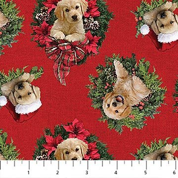 *SANTA HELPERS WREATH RED
