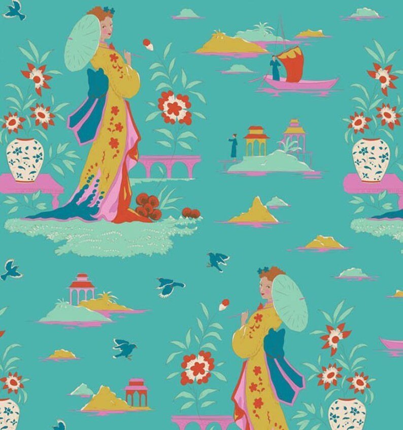 Bloomsville- Garden Vista Turquoise