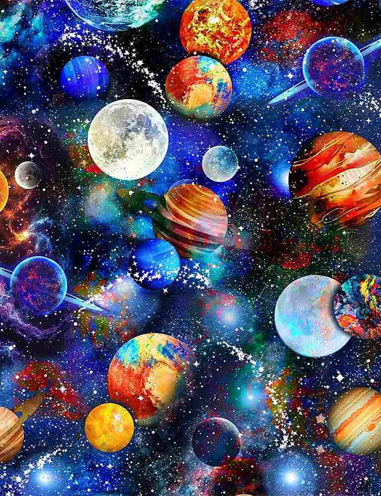 Funky Outerspace Digital 60" Wide